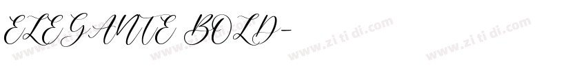 ELEGANTE BOLD字体转换